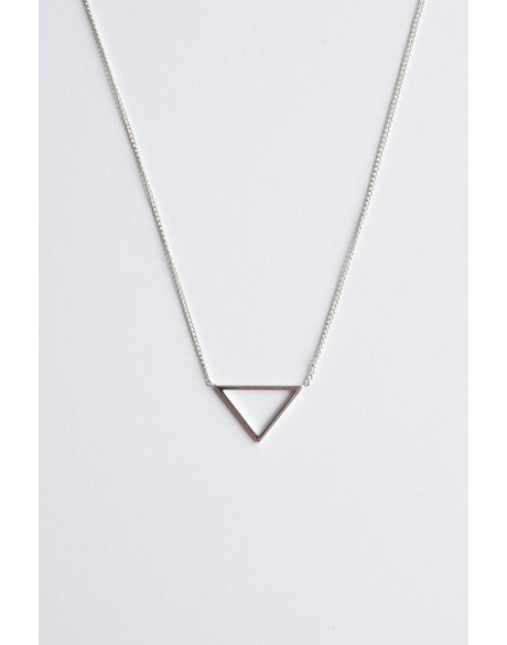 Triangle Necklace (Silver)