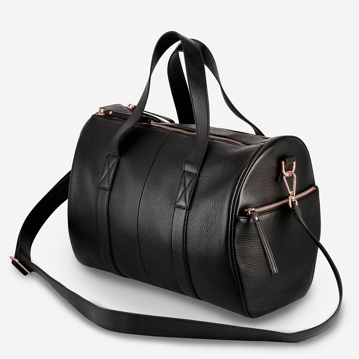 it luggage quilted divinity holdall black rosegold