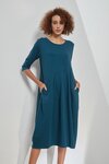 Diagonal Seam Dress (Ocean)