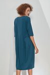 Diagonal Seam Dress (Ocean)