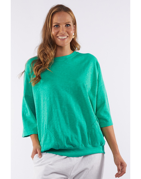 Fundamental Mazie Sweat (Bright Green) - Sweaters : Just Looking - Elm S23