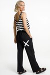 Avenue Pants (Black/White X)