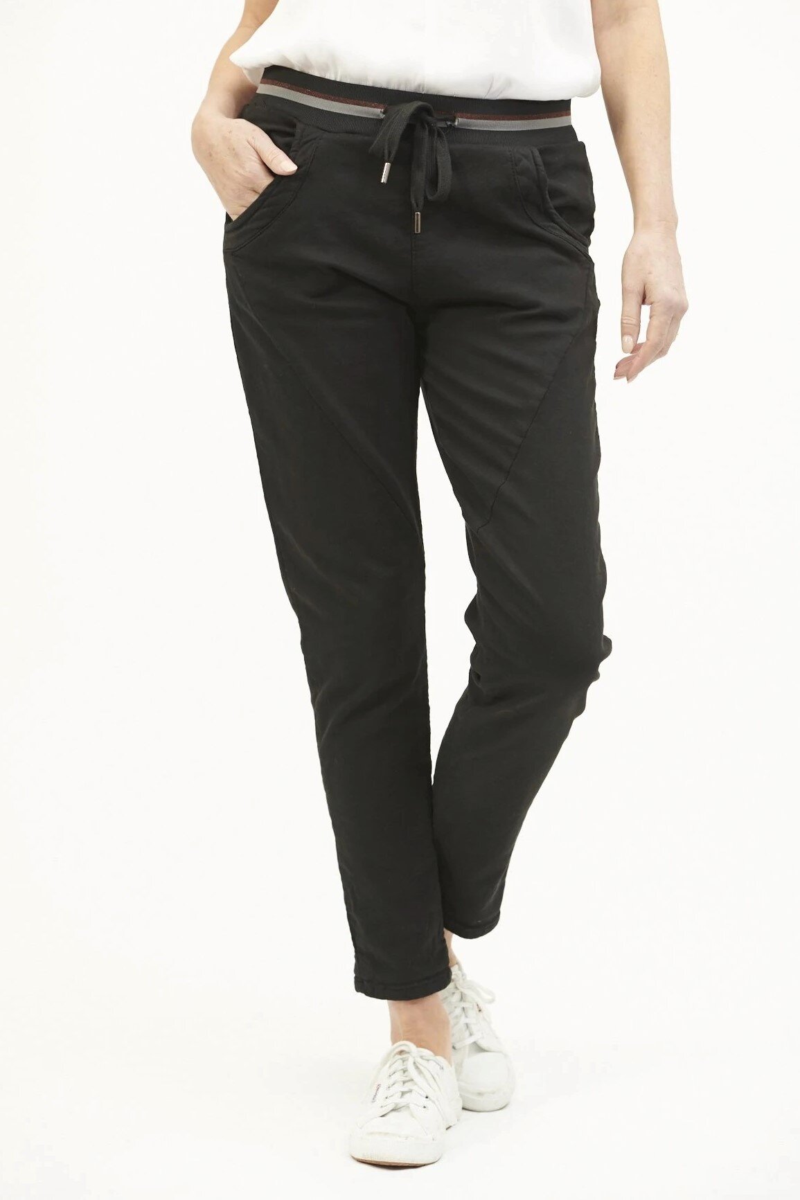 Black jogger jeans online women's