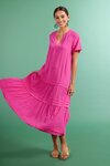 Rhodes Dress (Fuchsia)