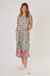 Prue Dress (Green Paisley)