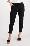 7/8 Length Elastic Waist Pant (Black)