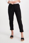 7/8 Length Elastic Waist Pant (Black)