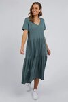 Gigi Tiered Midi Dress (Rosemary)