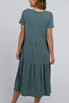 Gigi Tiered Midi Dress (Rosemary)