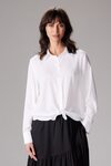 Linen Boyfriend Shirt (White)