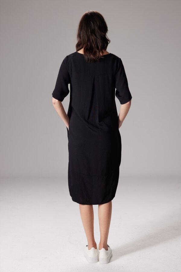 Daniella Dress Plain (Black) - Dresses : Just Looking - Duo S22