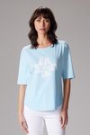 Essential Tee (Sky Blue/White Print)