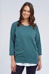 Annie 3/4 Sleeve Tee (Rosemary)