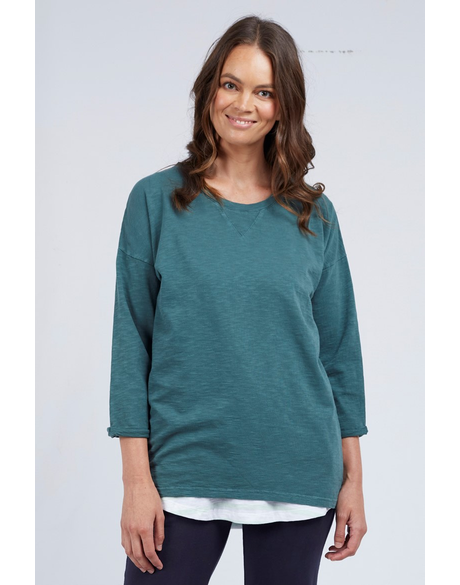 Annie 3/4 Sleeve Tee (Rosemary)