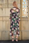 Make You Bloom Dress (Black Floral)