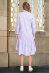 Seeing Stripes Dress (Lilac/White Stripe)