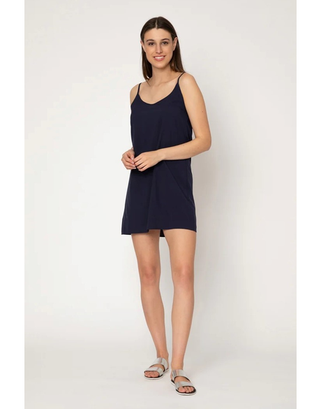 Brady Slip Dress (Navy)