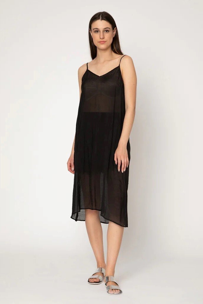 Gladys Slip Dress (Black) - Dresses : Just Looking - Two by Two S22