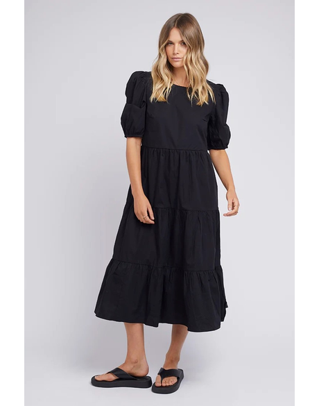 Eleanor Midi Dress (Black)