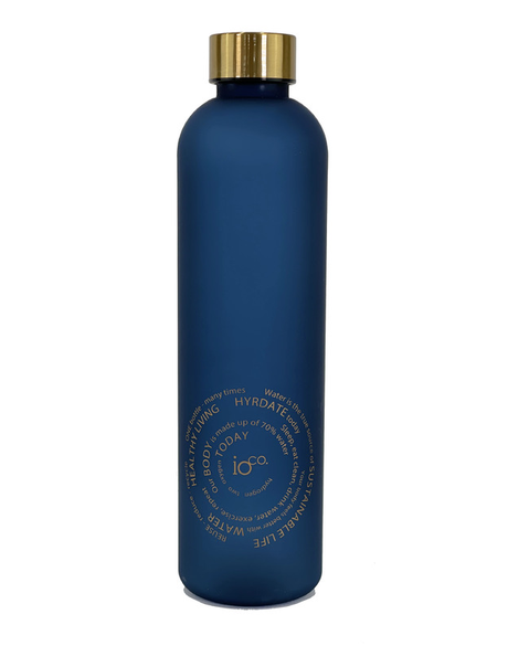 Frosted Water Bottle (Dark Blue)