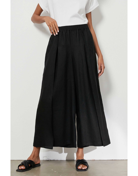 Layered Palazzo Pant (Black)