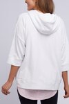 Beachy Zip Hoody (White)