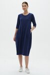 Diagonal Seam Dress (Navy)