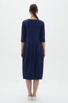 Diagonal Seam Dress (Navy)