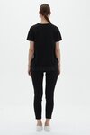 Combi Ruffle Hem Tee (Black)