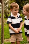 Bruce Rugby Tee (Navy/White Stripe)