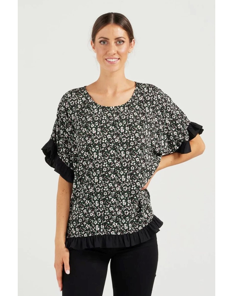 Amelia Top (Ditzy Print)