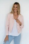 Isabella Linen Jacket (Pink)