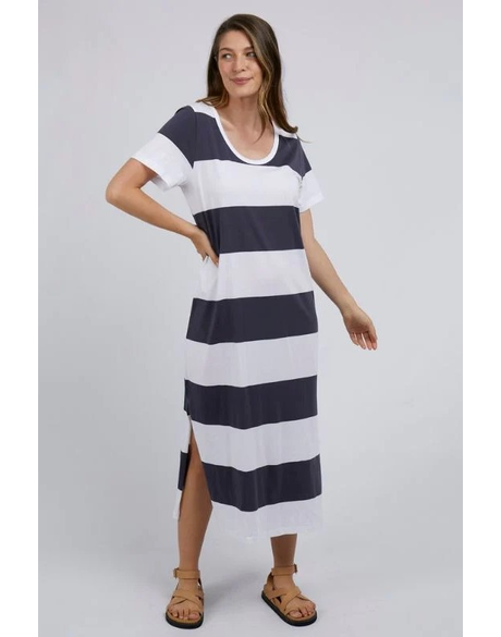 Cassy Stripe Dress Coalwhite Stripe Dresses Just Looking Foxwood S22 Sale S22 