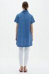 Cowl Neck Tunic (Coastal Blue)