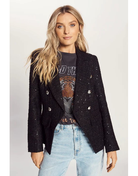 The Sequin Blazer (Black)