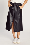 The Pu A Line Skirt (Black)