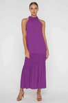 Stargazer Halter Dress (Electric Purple)