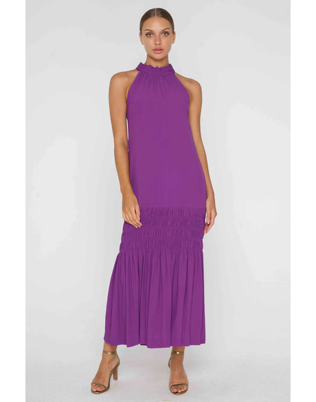 Stargazer Halter Dress (Electric Purple)