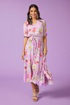 St Lucia Midi Dress (Lilac Multi)