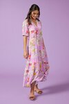 St Lucia Midi Dress (Lilac Multi)