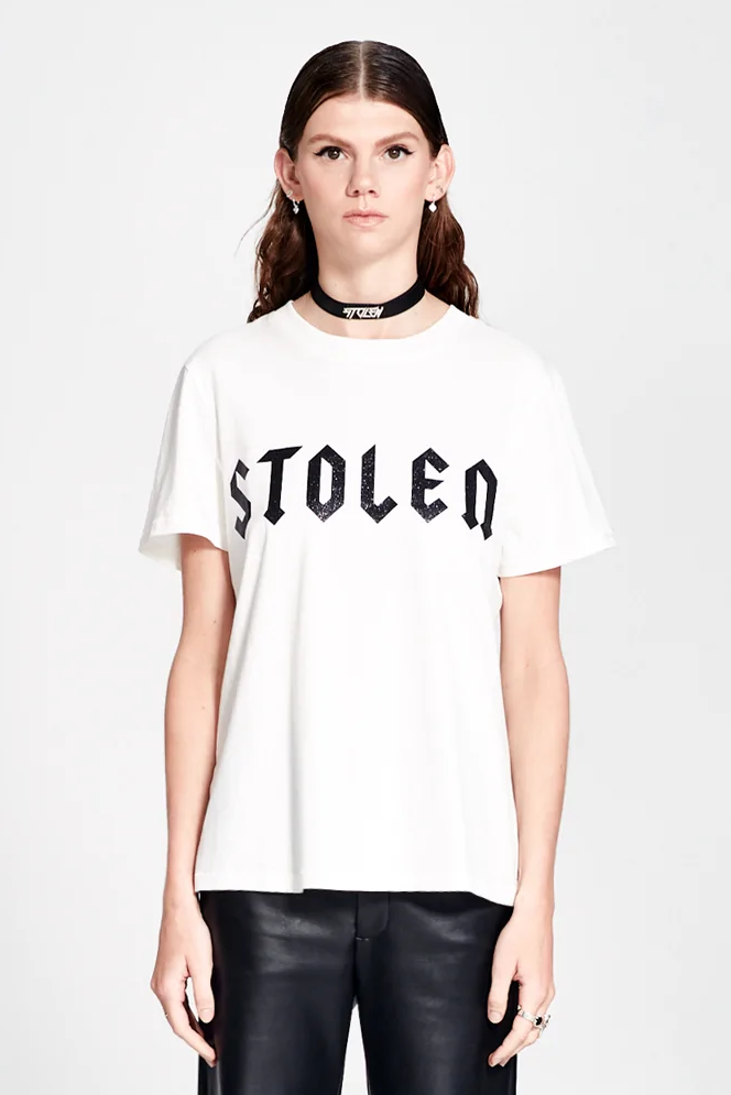 Stolen Metal Tee (White/Black) - Labels-Stolen Girlfriends Club : Just ...