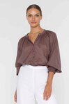 Greta Blouse (Mocha)