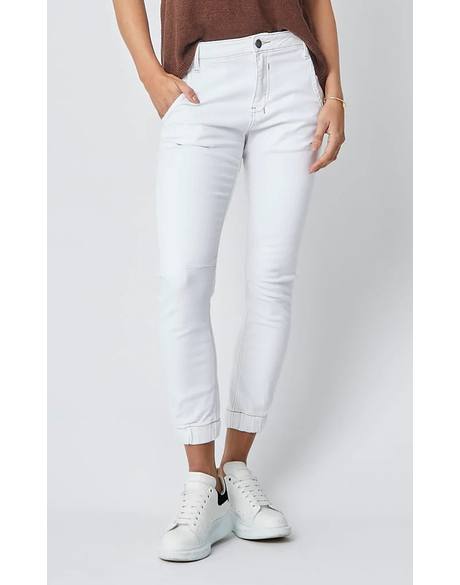 Cuffed Jeans (Crispy White)