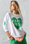 Happy Vibes Sweat (White)