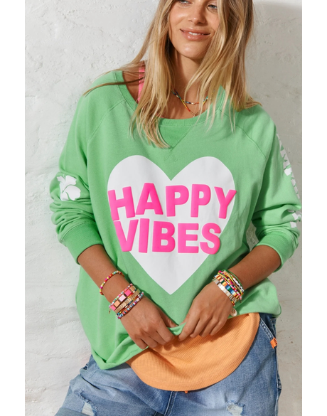 Happy Vibes Sweat (Green)