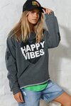 Happy Vibes Sweat (Black)