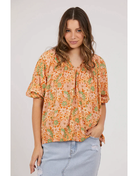 Bess Top (Rust) - Tops : Just Looking - Foxwood S22 Sale S22