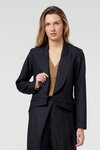 Pinstripe Wool Blazer (Multi)