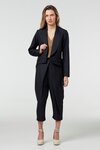 Pinstripe Wool Blazer (Multi)