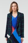 Highland Plaid Cropped Jacket (Multi)